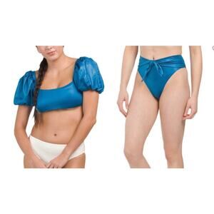 Agua Bendita Calista Nettuno Bikini Top and Isabella Nettuno Hipster Bottom